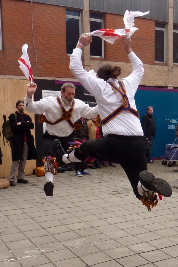 Brighton Morris Men jumping